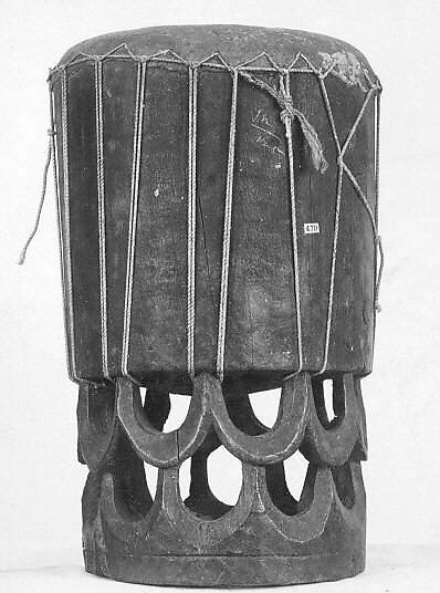 Pahu Hula (drum), Coconut wood, shark skin, Hawai'i