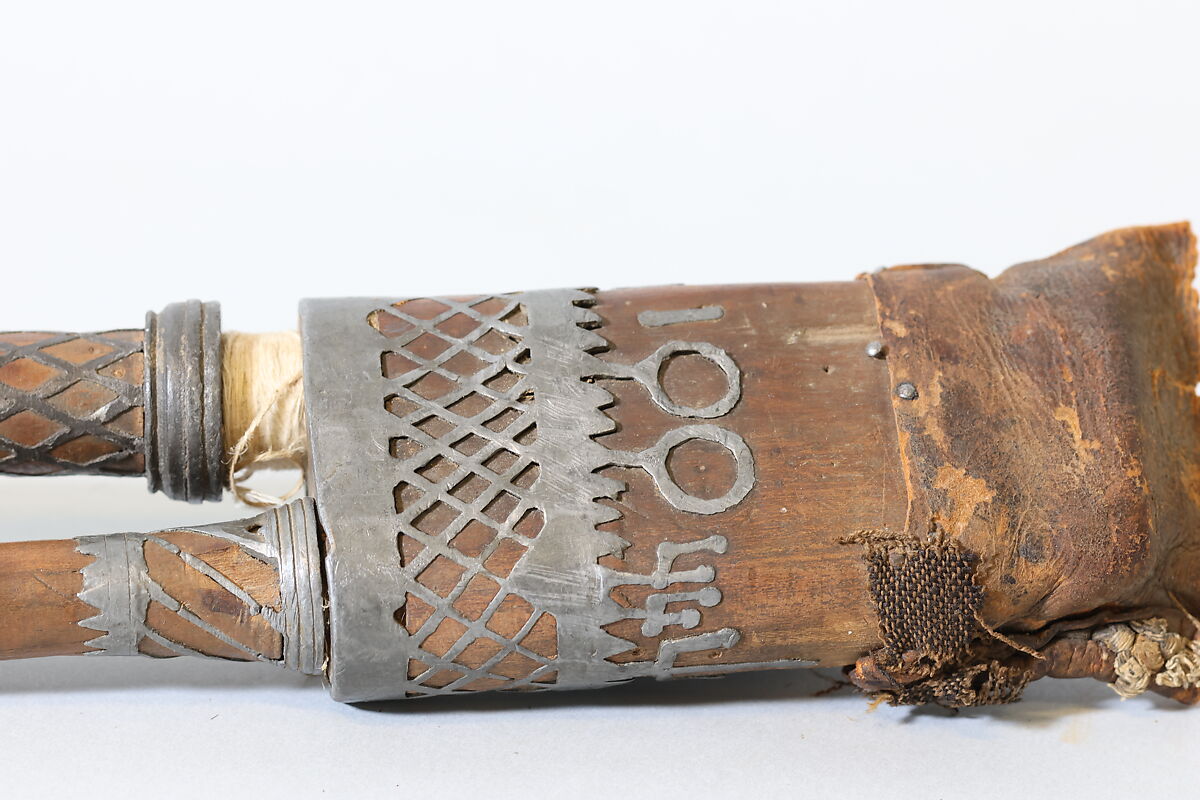 Cornemuse, wood, pewter, sheep or goatskin, French