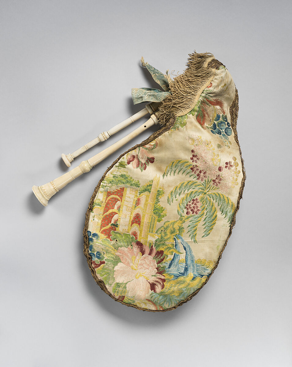 ‘Gaillard’ Musette, Possibly by P. Gaillard, Ivory, leather, silk, French