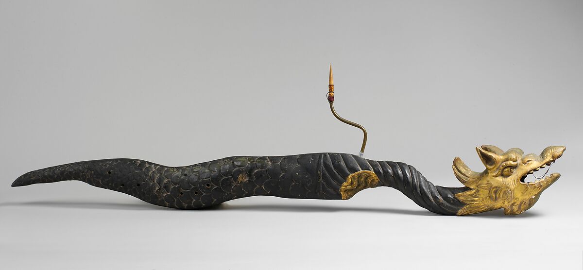 Sea Dragon, Wood, brass, gilding, Italian 