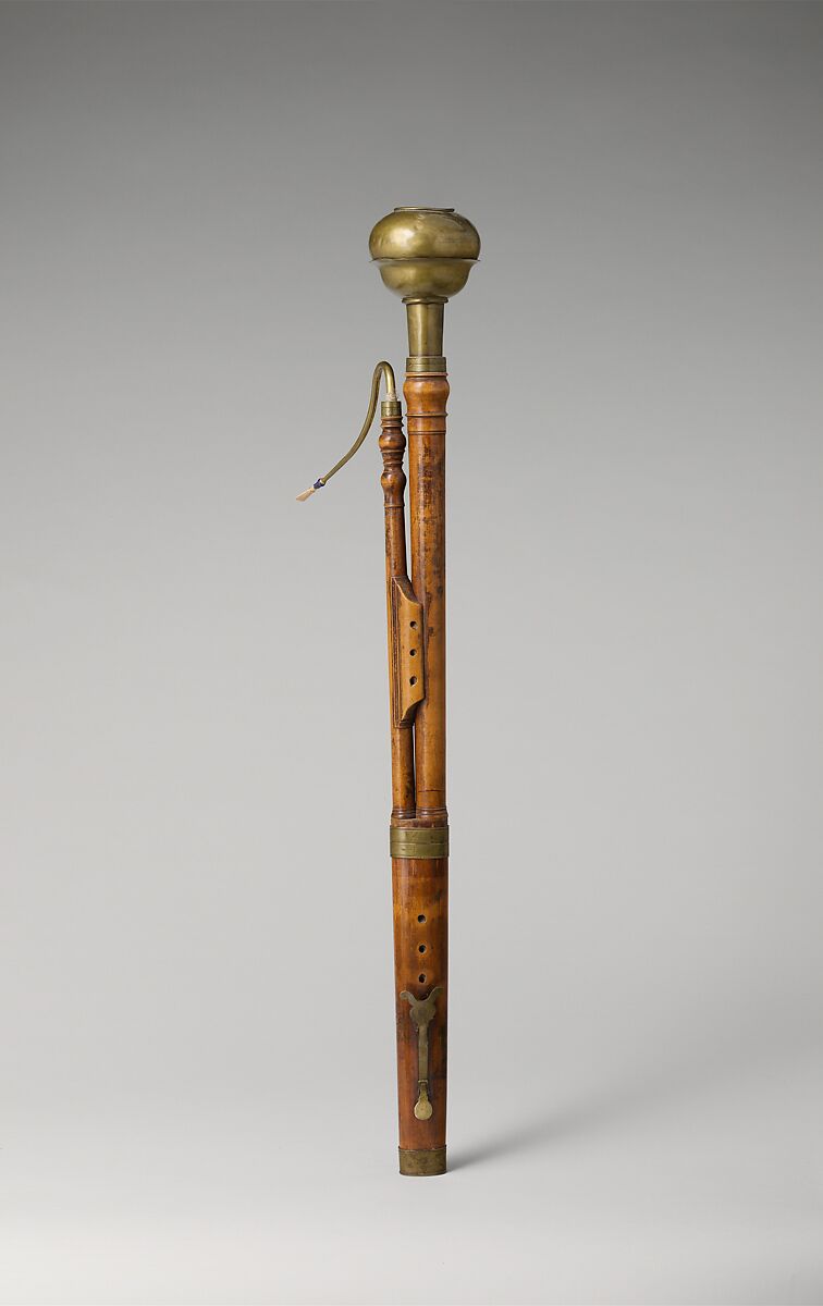 Bassoon in C, Jeanneret workshop (Swiss, La Chaux-du-Milieu before 1764–after 1786 Le Locle), Maple, brass, Swiss 