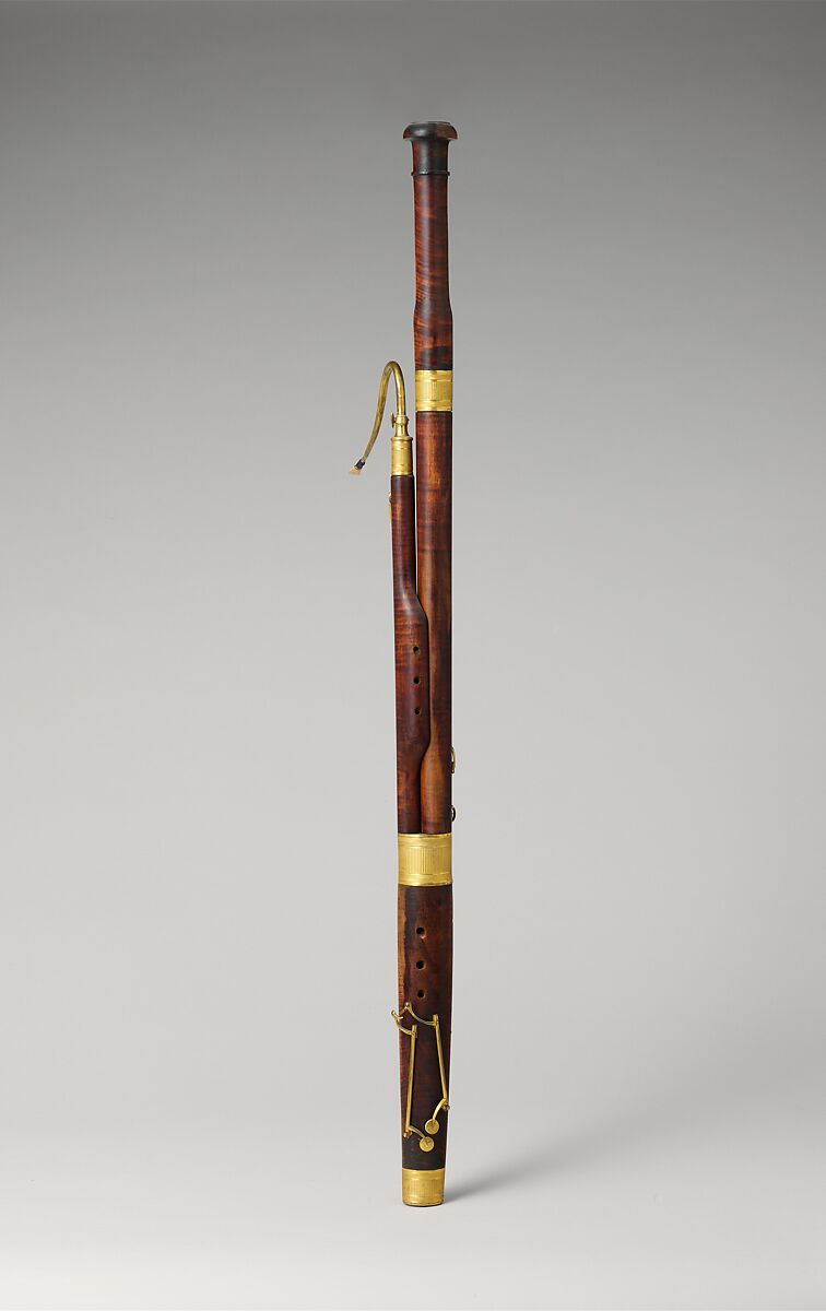Bassoon in C, Jean-Jacques Baumann (French, Paris 1772–1845 Paris), Maple, brass, French