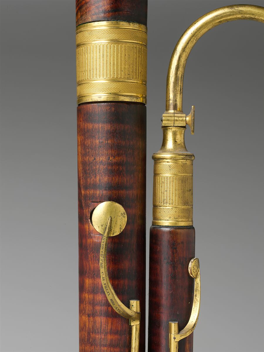 Bassoon in C, Jean-Jacques Baumann (French, Paris 1772–1845 Paris), Maple, brass, French