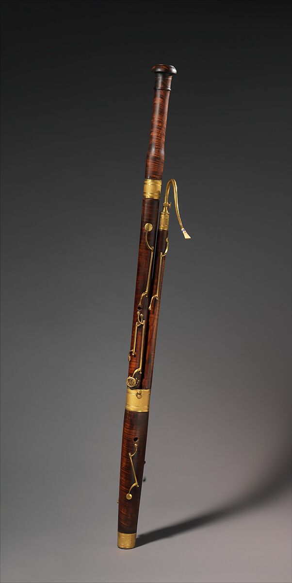 Bassoon in C, Jean-Jacques Baumann (French, Paris 1772–1845 Paris), Maple, brass, French 