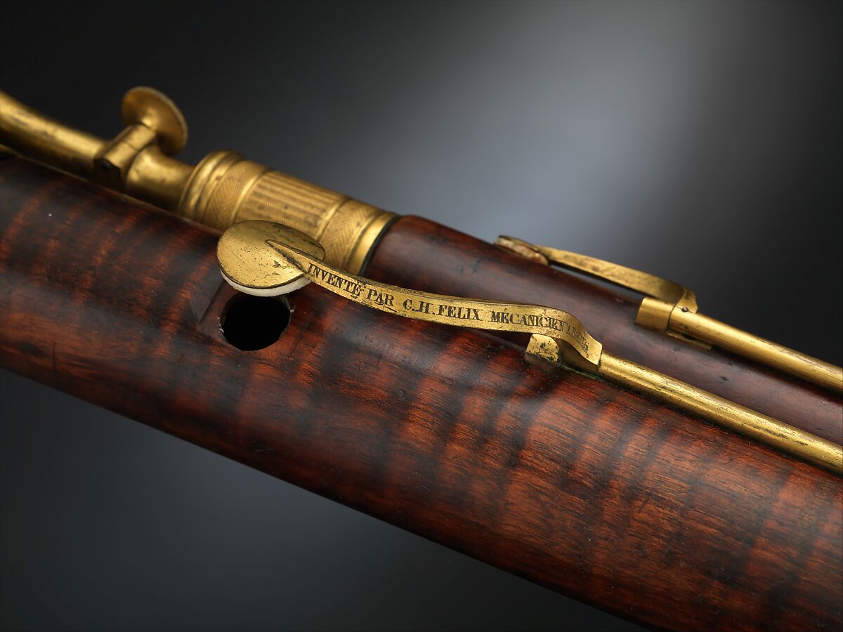 Bassoon in C, Jean-Jacques Baumann (French, Paris 1772–1845 Paris), Maple, brass, French