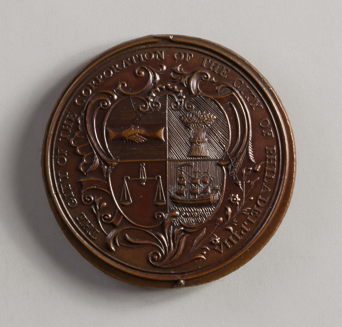 Medal of the Indian Village of Kittanning, Pennsylvania, Bronze