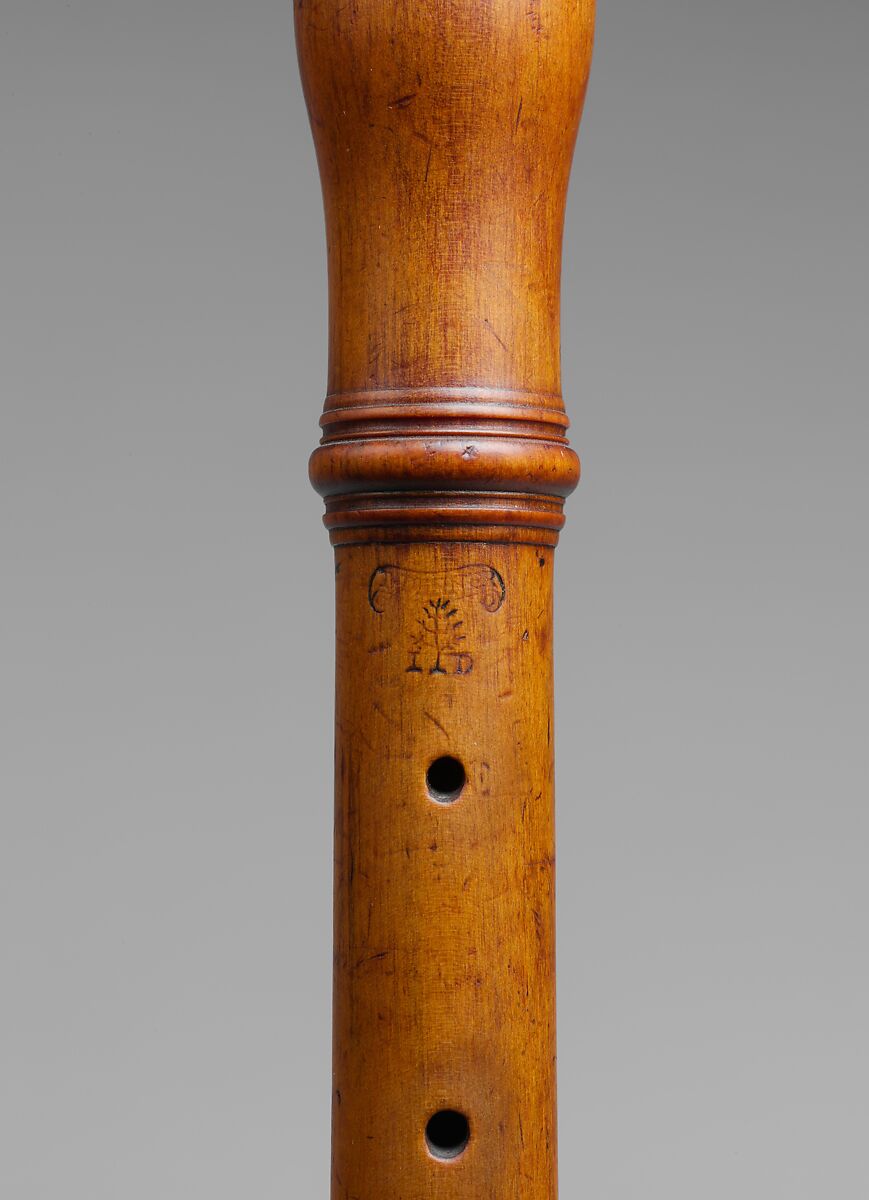 Oboe in C, Jacob Denner (German, Nuremberg 1681–1735), boxwood, brass, German