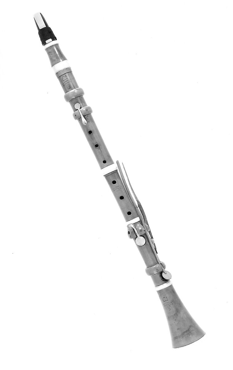 Clarinet in B-flat, Graves &amp; Company, Boxwood, ebonite, ivory, brass, American