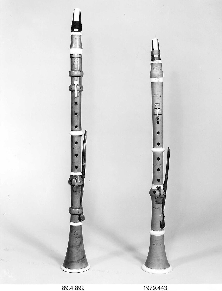 Clarinet in B-flat, Graves &amp; Company, Boxwood, ebonite, ivory, brass, American