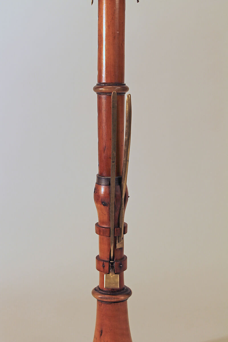 Clarinet in C, Boxwood, brass, horn, probably German