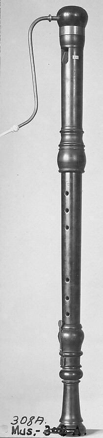 Bass Recorder in F, Wood, ivory, brass., German