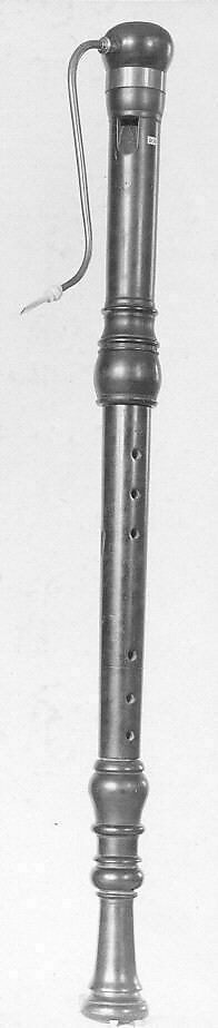 Bass Recorder in F, Wood, ivory, brass., German 