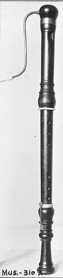 Bass Recorder in F, Wood, ivory, brass., German