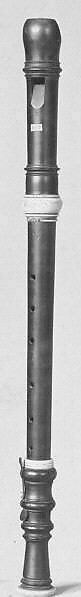 Tenor Recorder in C, Wood, ivory, brass, German 