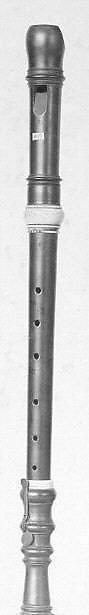 Tenor Recorder in C, Wood, ivory, brass, German