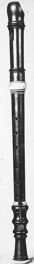 Tenor Recorder in C, Wood, ivory, brass, German
