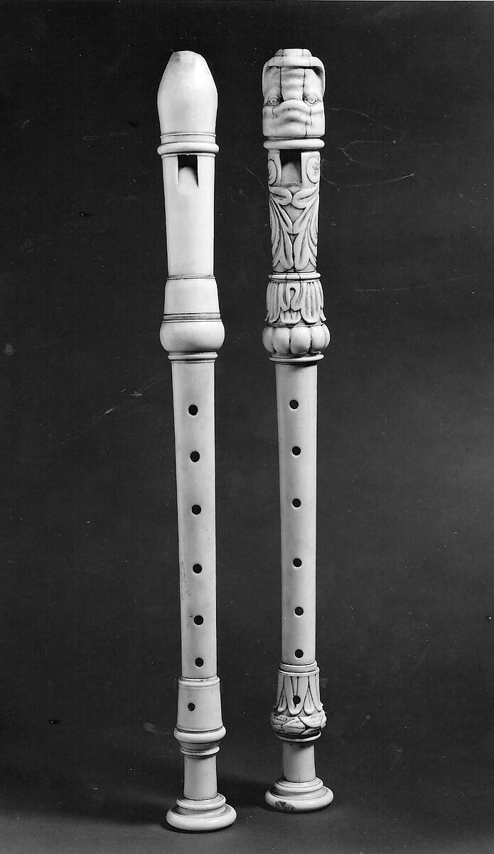 Alto Recorder in F, Johann Benedikt Gahn (German, Nuremberg 1674–1711 Nuremberg), Ivory, German