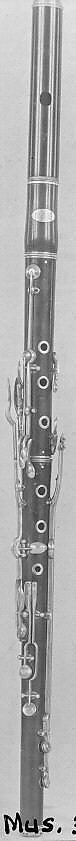 Transverse Flute in B-flat, Johann Ziegler, Wood, silver, nickel-silver, Austrian 