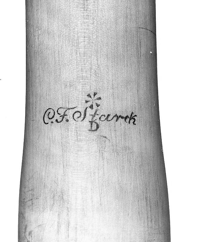 Transverse Flute In D or C:, C.F. Starck, wood, ivory, brass, German