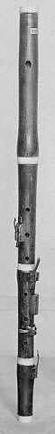 Transverse Flute In D or C:, C.F. Starck, wood, ivory, brass, German 