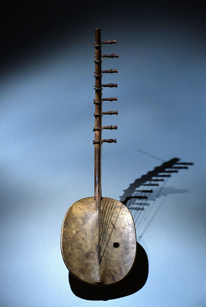 Ennanga, Ganda, Wood, vegetal fiber, snake skin, hide, Ganda people