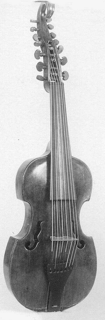 Viola d'Amore, probably Nicolaus Langer (German, Meckenheim (in Pfalz) ca. 1745–1827 Mannheim), wood, German 