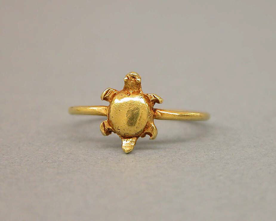 Ring with Tortoise Motif, Gold, Indonesia (Java)