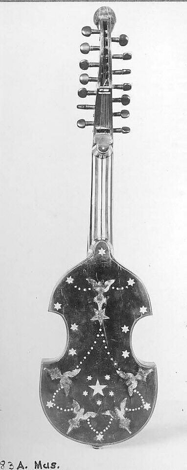 Viola d'Amore, Wood, ebony, mother of pearl, metal strings, French