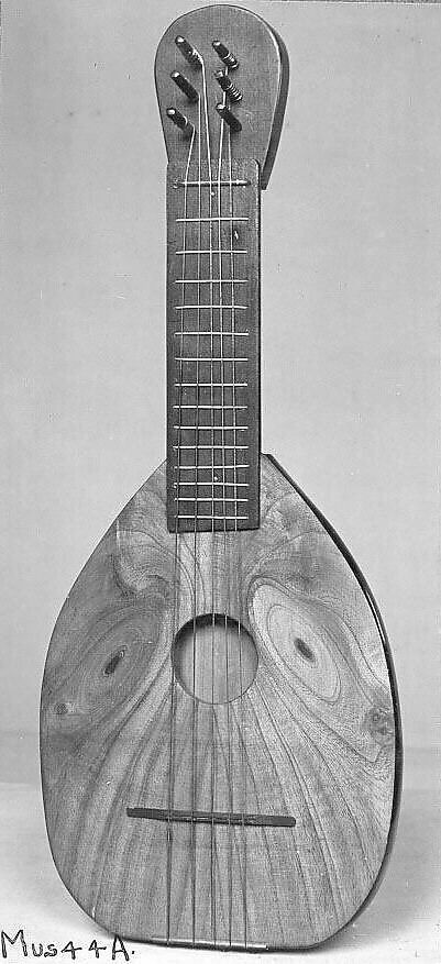 Cittern, Wood and various materials., Spanish 