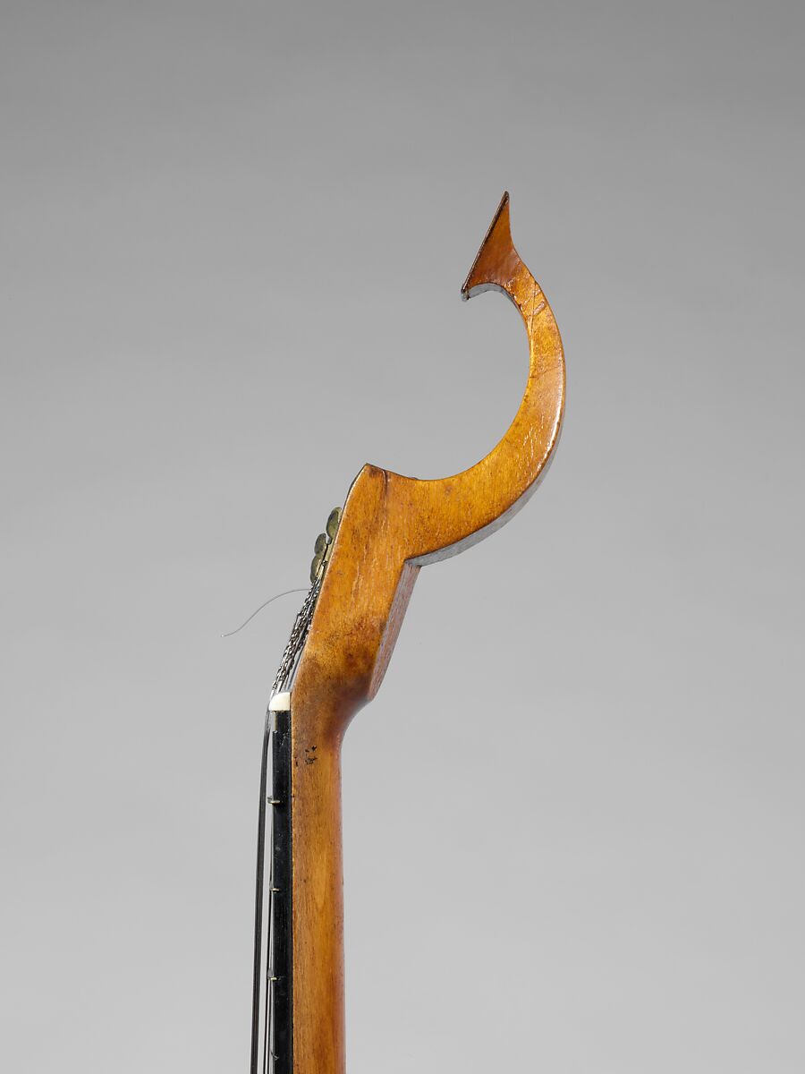 English Guittar (Cittern) with "Smith's Patent Box", Wood and various materials, British