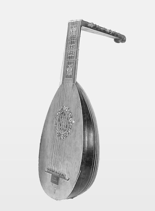 Lute, Wood, mother of pearl, ivory, Italian 