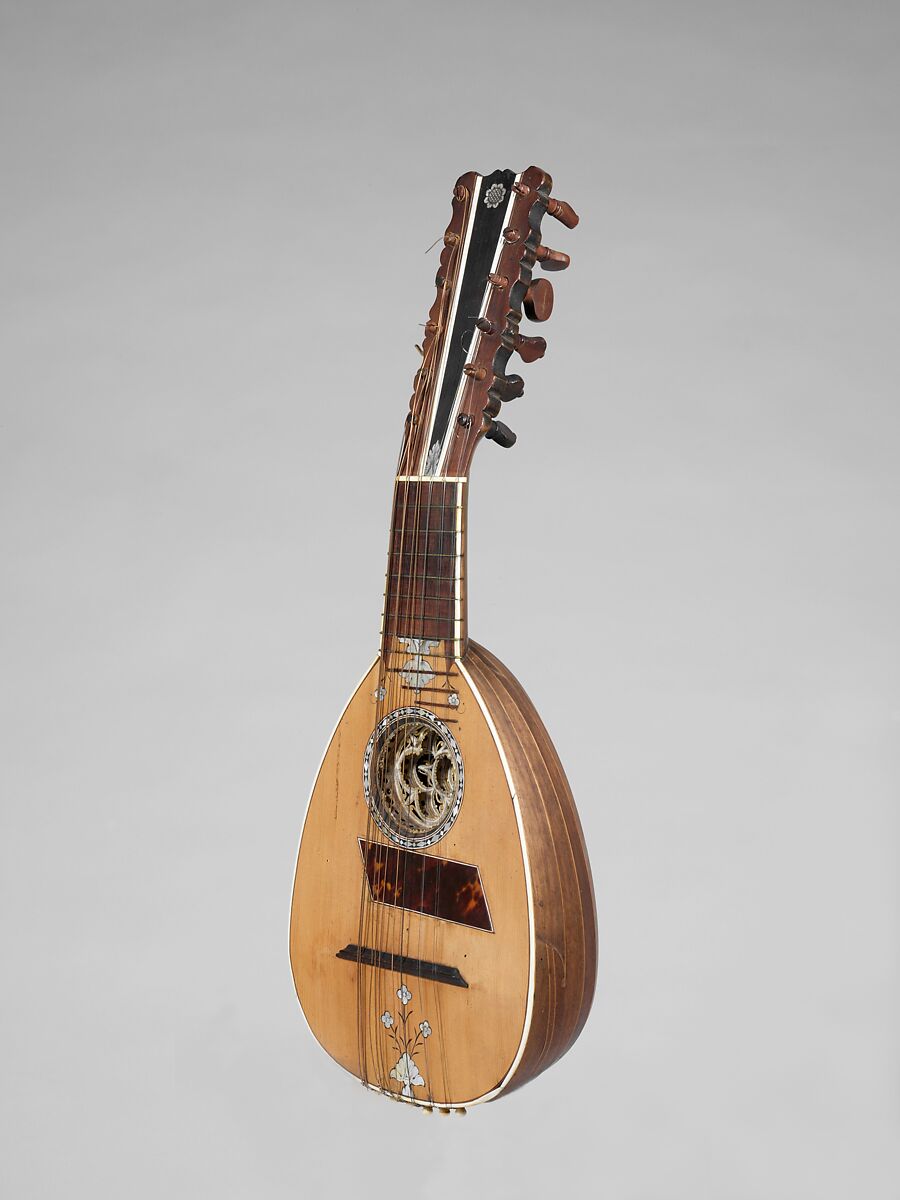 Mandolin, Christian Nonnemacker (German, active Genoa ca. 1757), Wood, various materials, Italian 