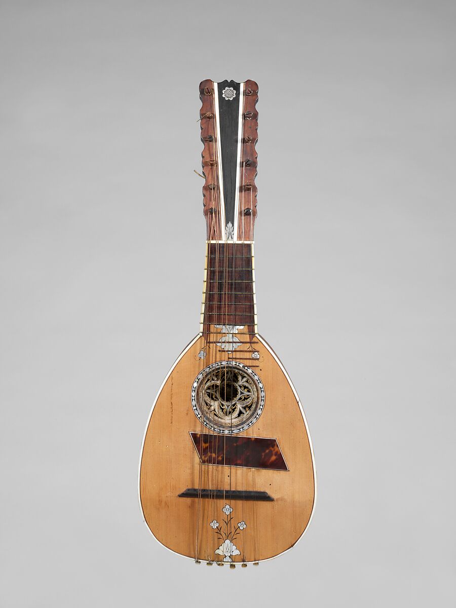 Mandolin, Christian Nonnemacker (German, active Genoa ca. 1757), Wood, various materials, Italian