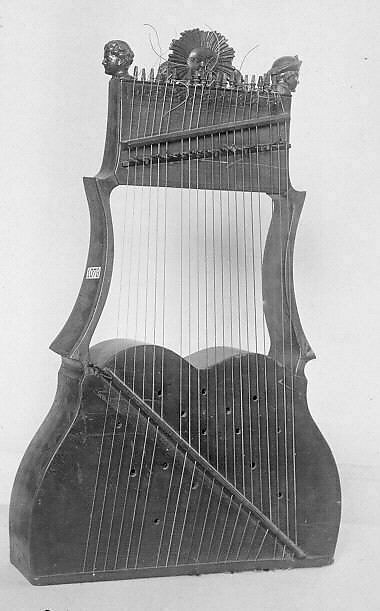 Harp Lyre, Wood, metal, French 