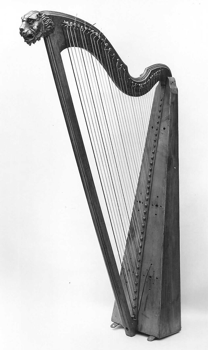 Harp, Wood, various materials, Italian 