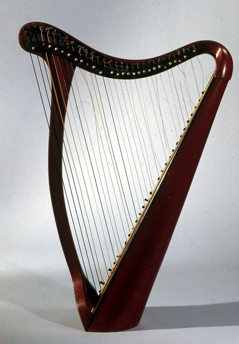 Portable Harp, Louis Joseph Domeny, Wood, various materials, French