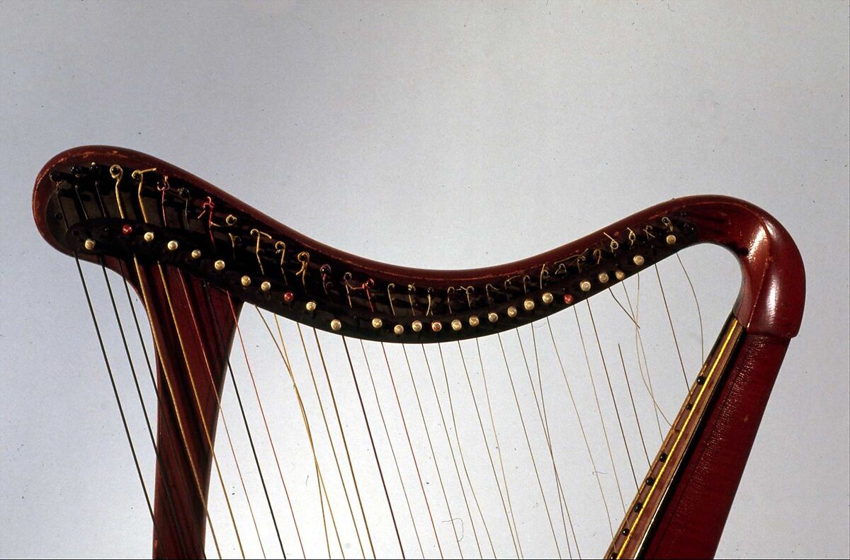 Portable Harp, Louis Joseph Domeny, Wood, various materials, French