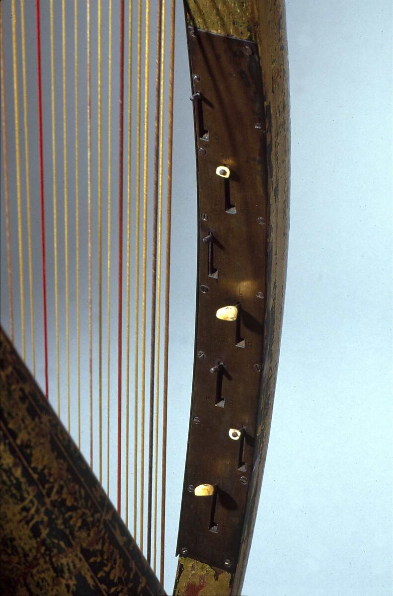 Portable Harp, John Egan (active ca. 1804–1841), Wood, various materials, Irish