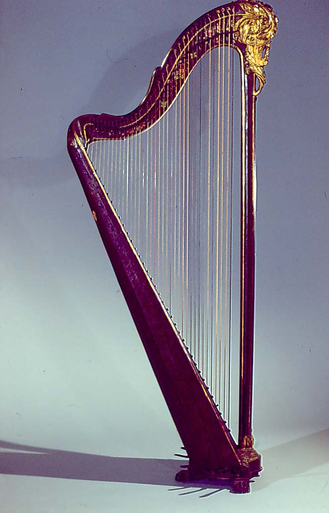 Pedal Harp, Wood, various materials, French