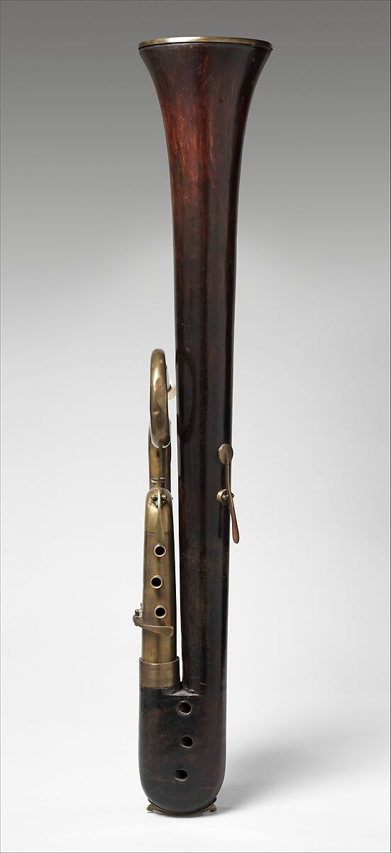 Serpent Forveille in B-flat, Forveille (French, Paris active 1824–39), Wood, leather, French