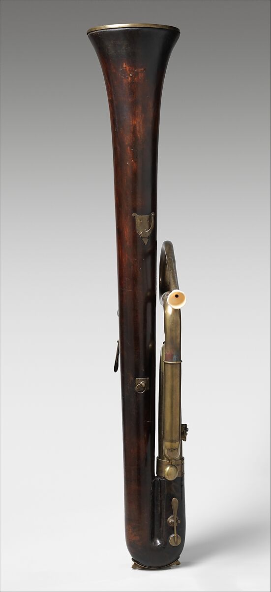 Serpent Forveille in B-flat, Forveille (French, Paris active 1824–39), Wood, leather, French