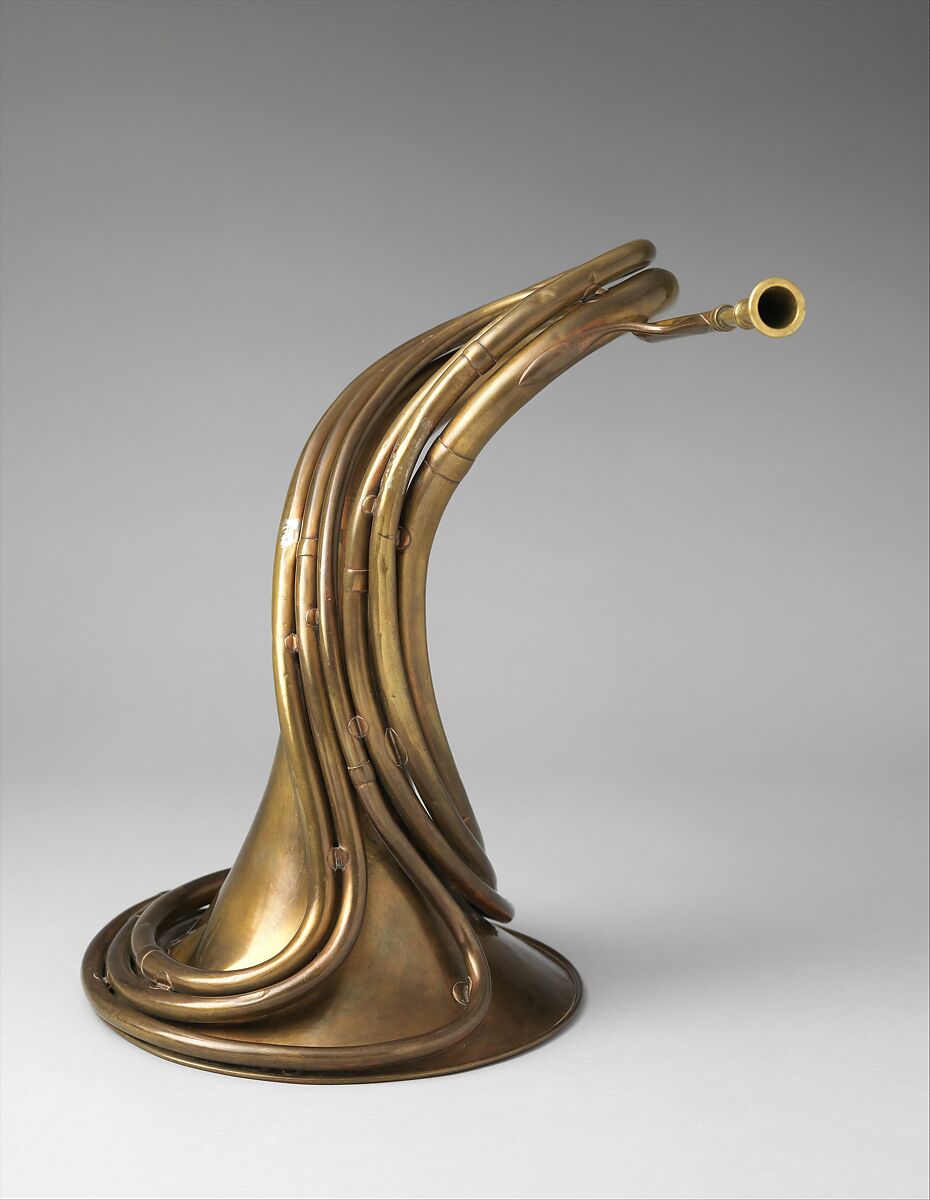Cornet-trompe in D, Attributed to Alphonse (Antoine) Sax (Belgian, active France, Brussels 1822–1874 Paris), Brass, French