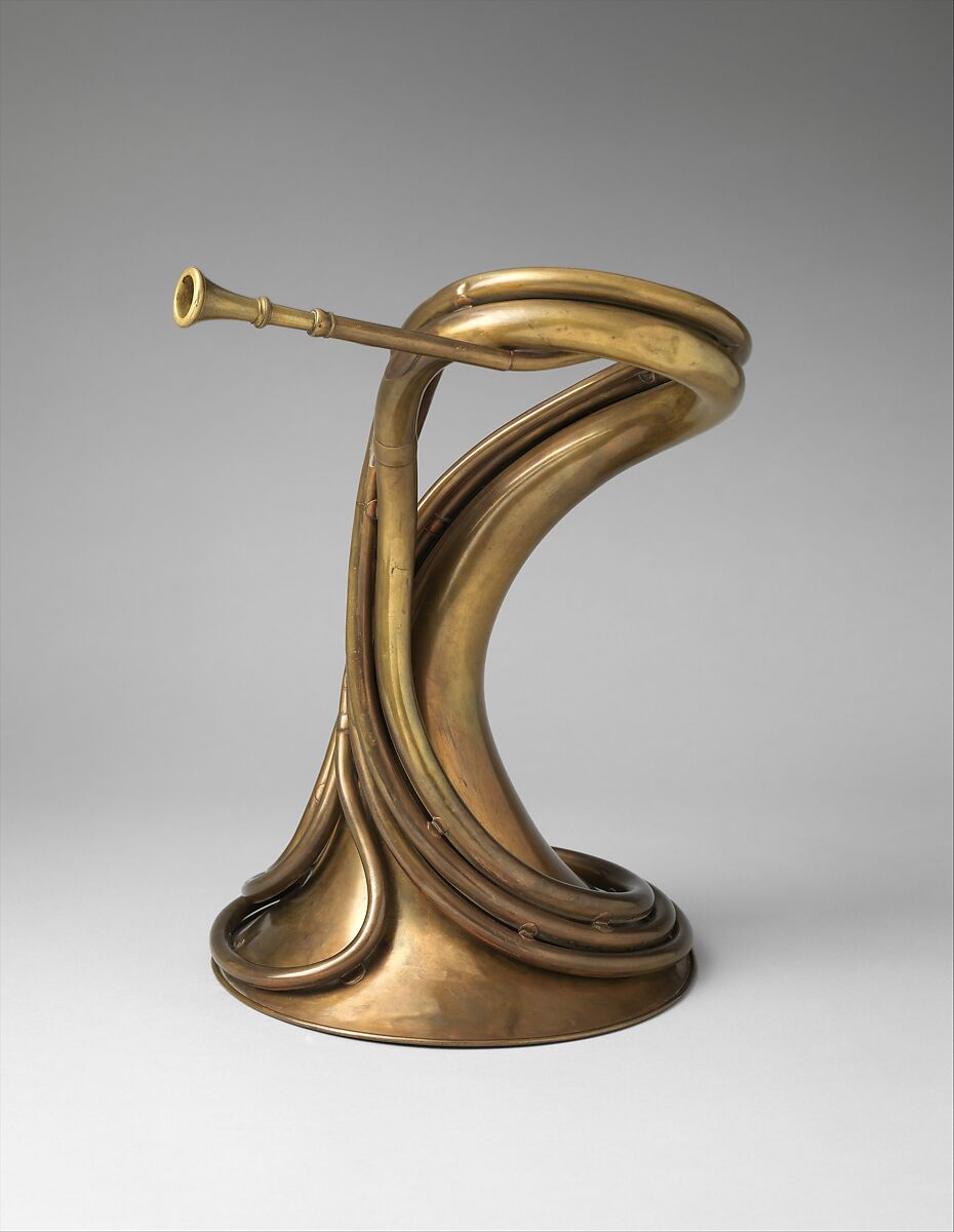 Cornet-trompe in D, Attributed to Alphonse (Antoine) Sax (Belgian, active France, Brussels 1822–1874 Paris), Brass, French