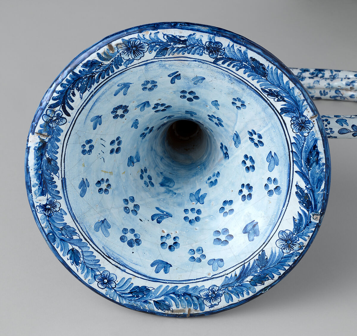 Ceramic Horn, Glazed pottery, French