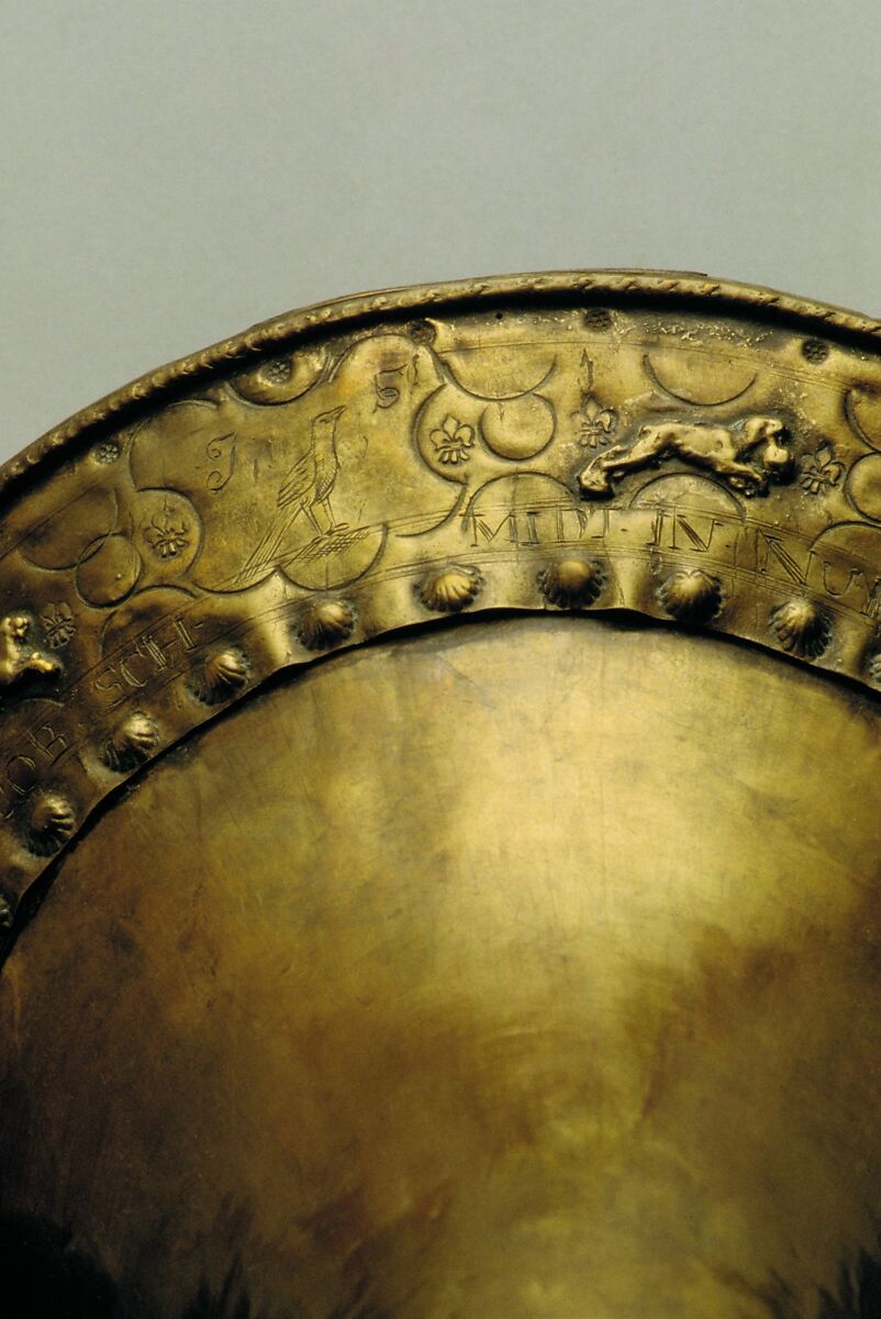 Hunting Horn in D, Jacob Schmidt (German, Nuremberg 1642–1720), Brass, German