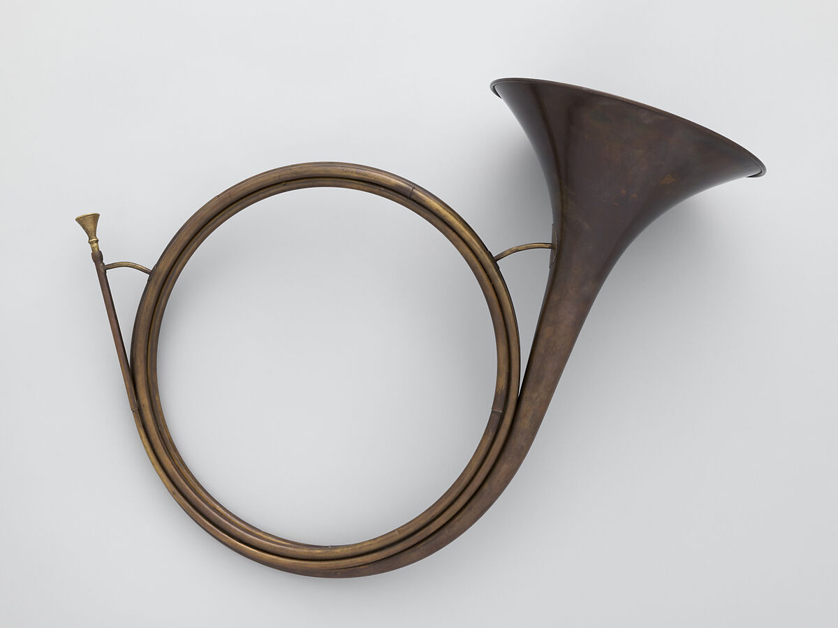 Hunting Horn in D, Brass, French 
