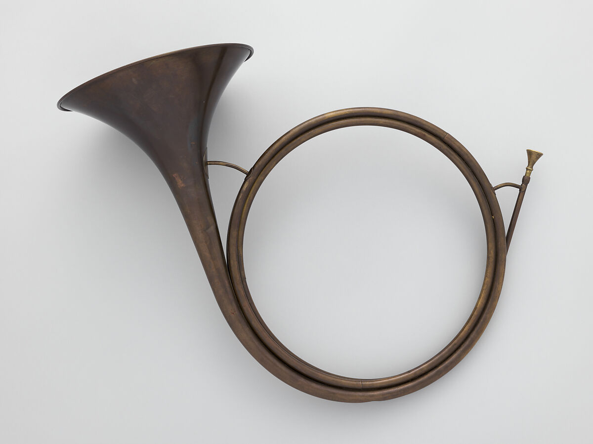 Hunting Horn in D, Brass, French