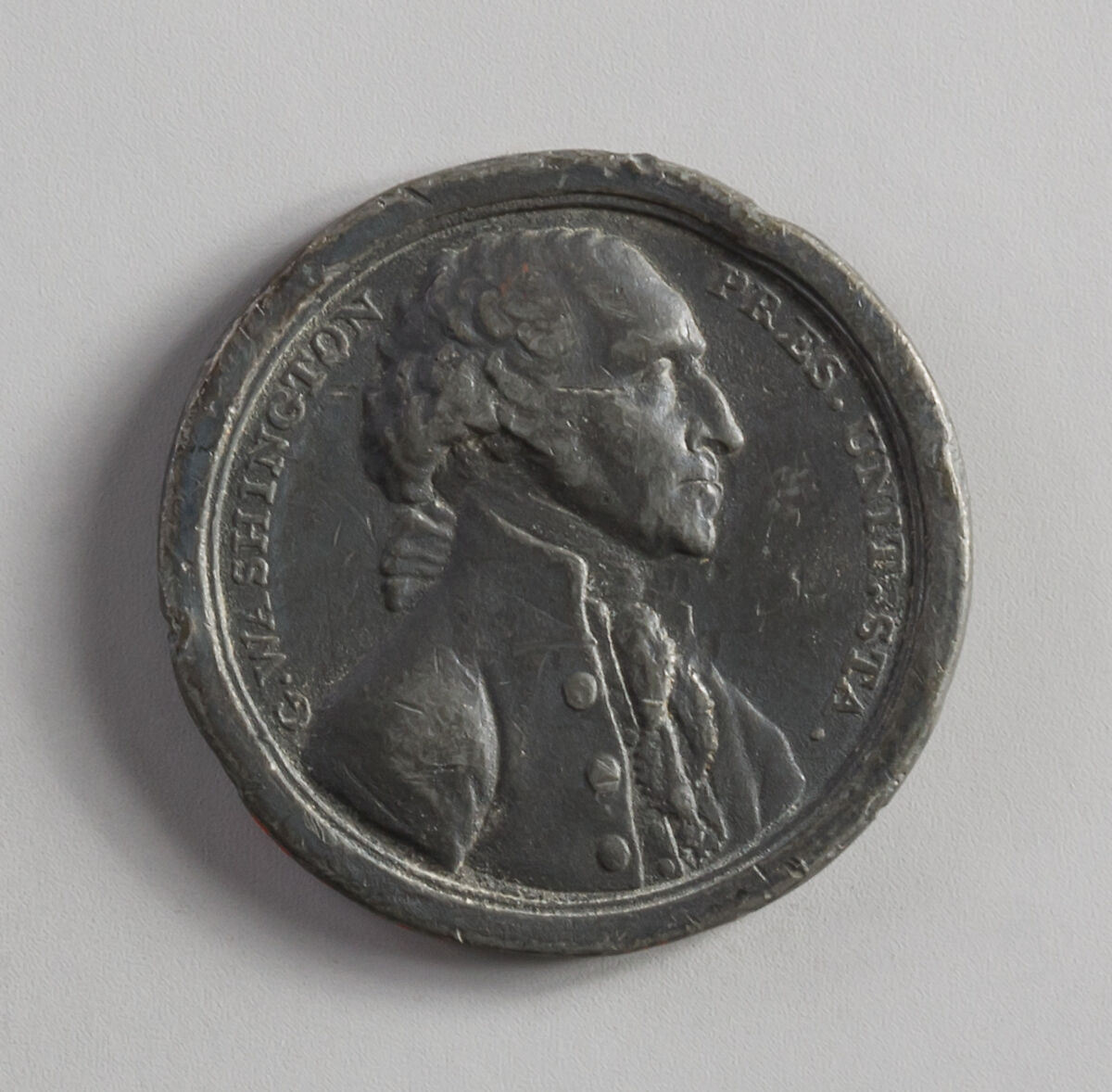 Medal Commemorating Washington's Resignation of the Presidency, Probably lead 