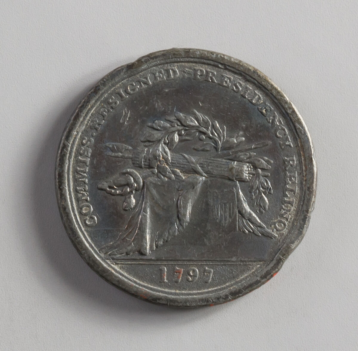 Medal Commemorating Washington's Resignation of the Presidency, Probably lead