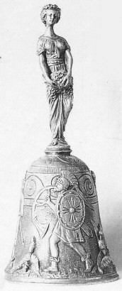 Hand Bell, metal, French
